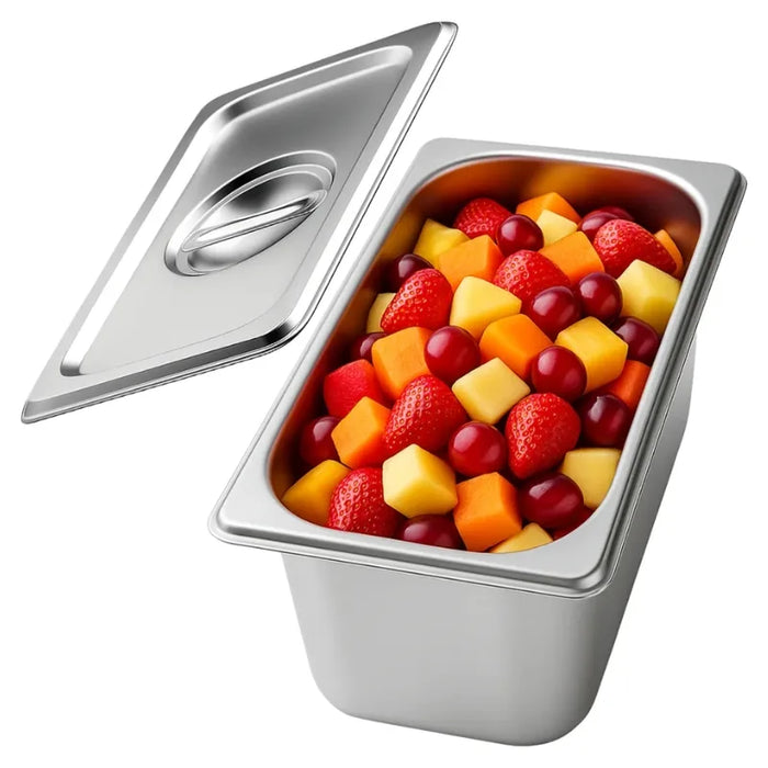 Bandeja Deposito Gastronomico Acero Inox Tapa 26,5x16,5x10cm
