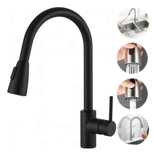 Llave Monomando Grifo Cocina Extension Flexible Lavaplatos