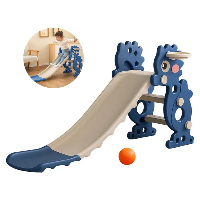Tobogan Juguete Resbalin Plegable Niños + Pelota Y Aro