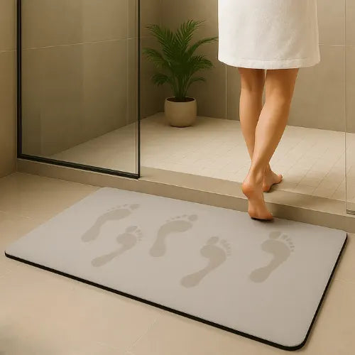 Alfombra Tapete Piso Baño 40x60cm Diatomita Antideslizante