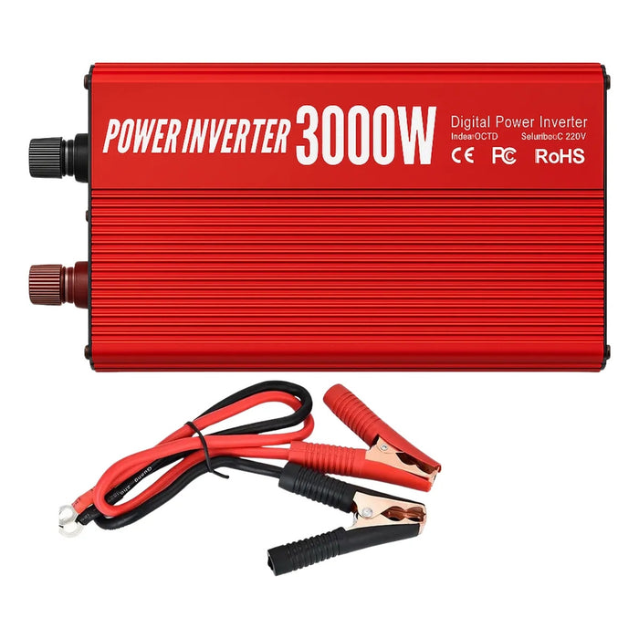 Inversor De Corriente Del Coche Convertidor 3000w 12v A 220v
