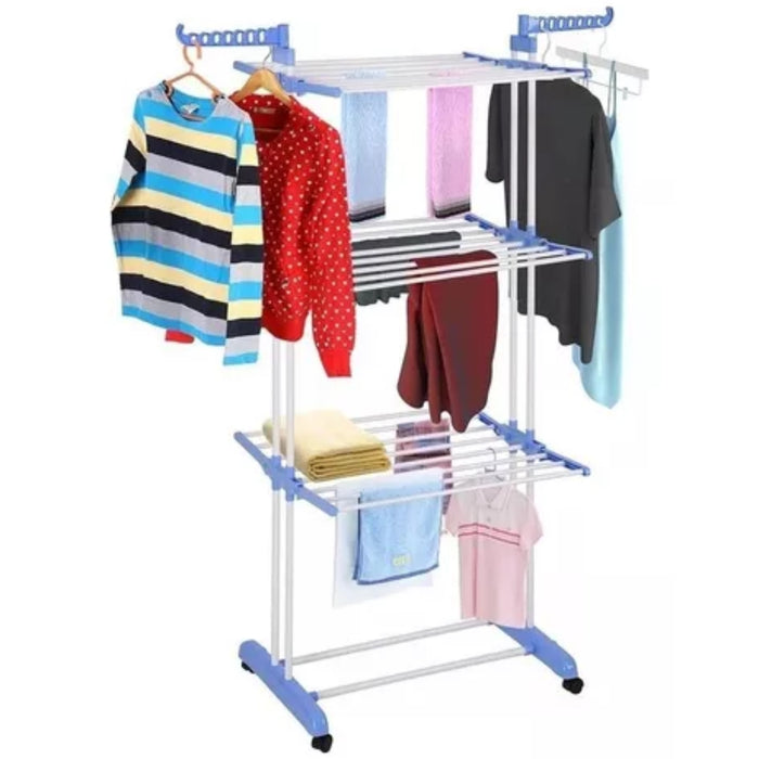 Tendedero Ropa Organiza Perchero Plegable Colgador 3 Niveles