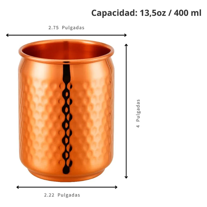 Vaso Mugs Cobre Moscow Mule Coctel 400ml Tragos Mojitos
