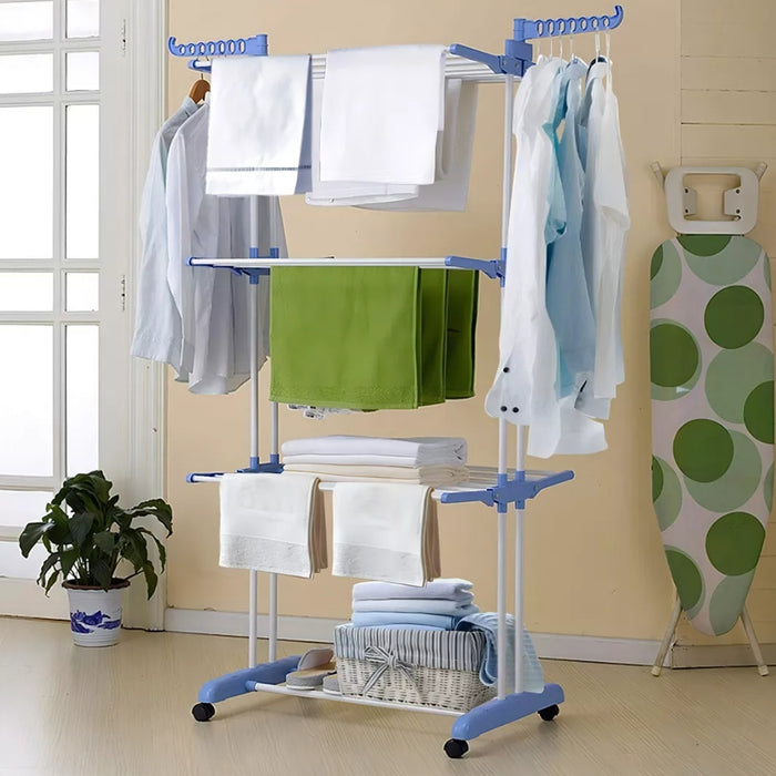 Tendedero Ropa Organiza Perchero Plegable Colgador 3 Niveles