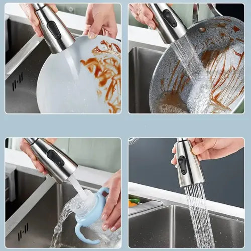 Llave Monomando Grifo Cocina Extension Flexible Lavaplatos