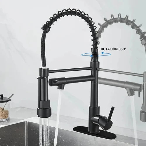 Llave De Lavaplatos Cocina Grifo Lavaloza Monomando Flexible
