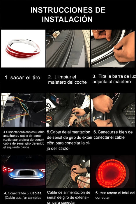 Luces Led Freno Barra Led Curva Barras Led Luces Maletero