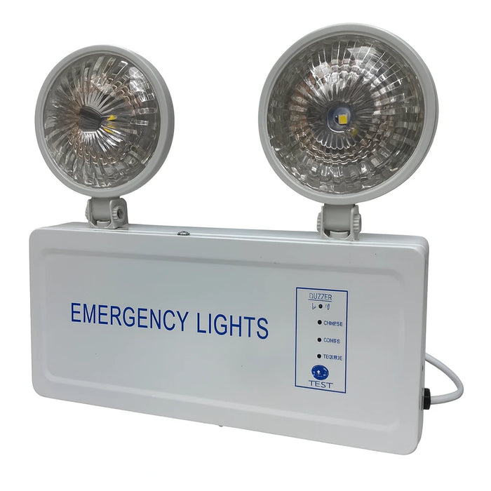 Lampara Emergencia Luz Led 2 Focos Recargable Automatica 220