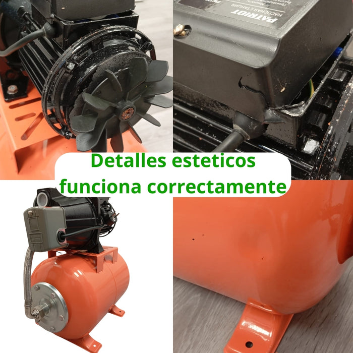 Bomba De Agua Hidropack 1200 W Kit Hidroneumatico 24L usados con detalles esteticos
