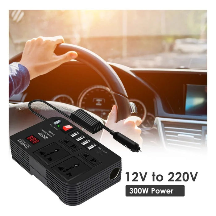 Convertidor Corriente 12v 220v Inversor De Voltaje Auto 300w