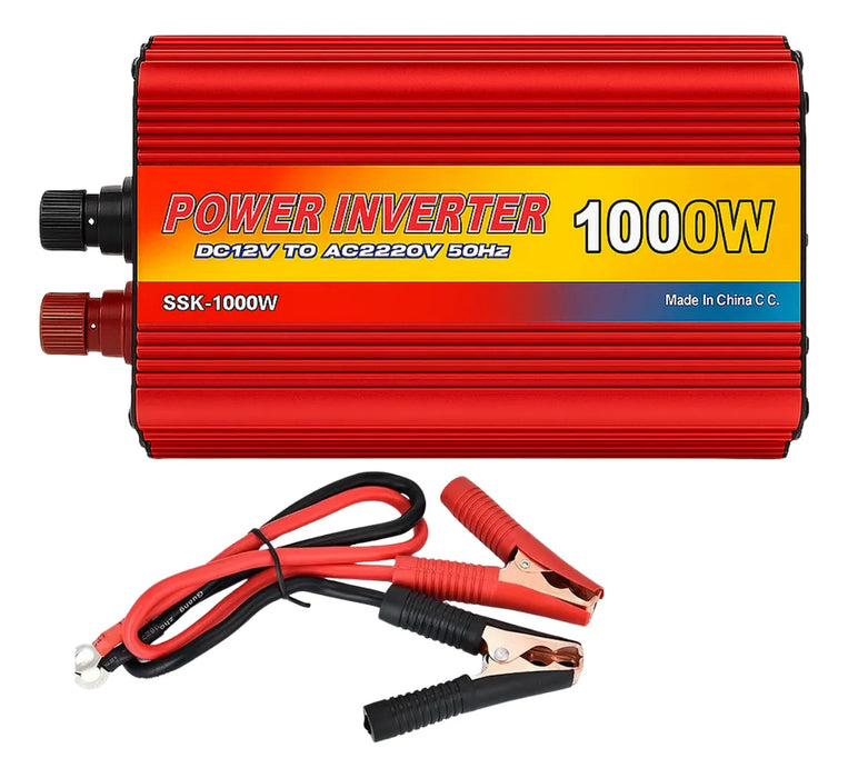 Inversor De Corriente Del Coche 12v A 220v Convertidor 1000w
