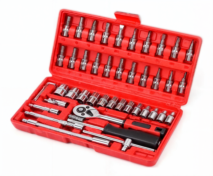 Set Herramientas Manuales Juego De Dados Herramientas 46pz