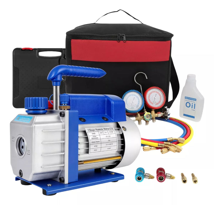 Bomba De Vacio 1/4 Hp 220v Bomba Para Refrigeración 2.5cfm