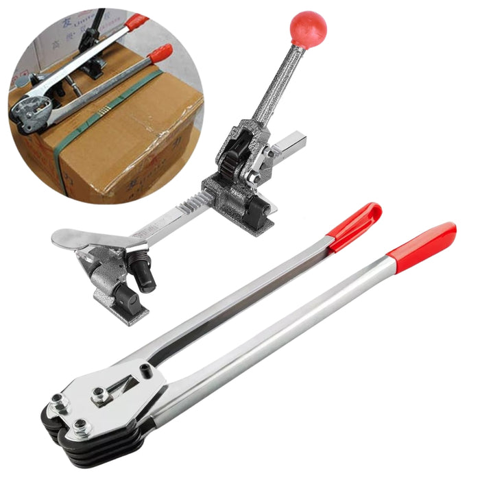Kit Enzunchadora Manual Tensor Flejadora Sellador 12-16mm
