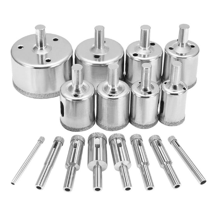 Kit Brocas 16 Broca Ceramica Broca Diamantada Marmol Vidrio