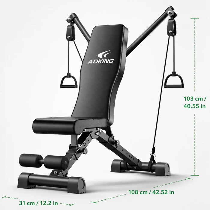 Banca Multifuncional Banca Pesas Plegable Gym Ejercicio 13-1