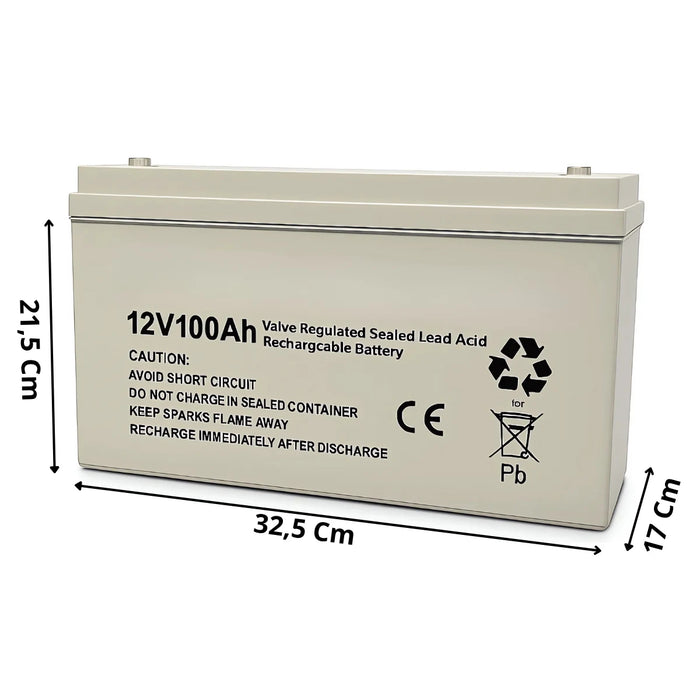 Bateria Ciclo Profundo 12v 100ah Panel Solar Gel Carga Solar