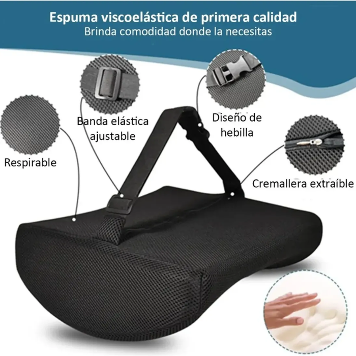 Cojin Corrector Espalda Lumbar Silla Oficina Auto Ergonómico