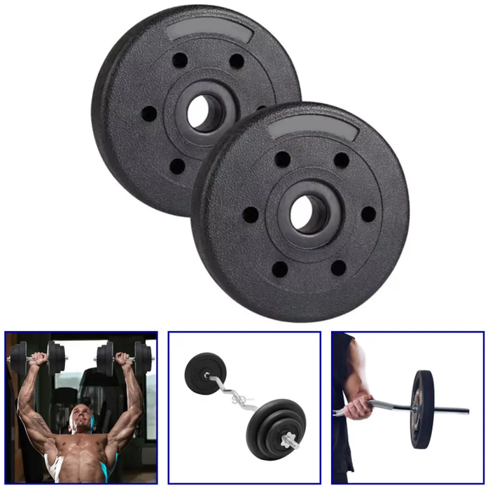 Disco Pesas Preolimpicos Gym Agarres Mancuernas Pvc