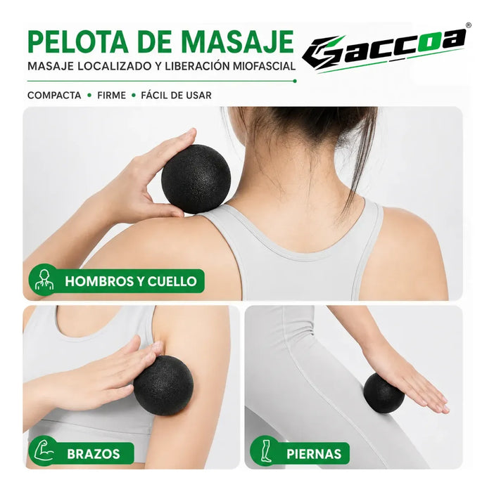 Kit Masajeador Muscular Foam Roller Rodillo Pelotas Y Banda