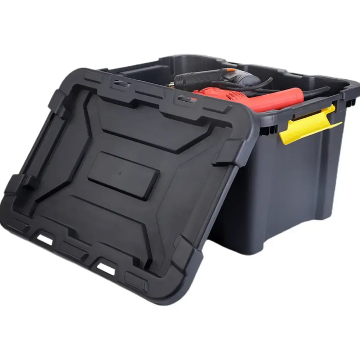 Caja Organizadora Herramientas Baul Apilable Abs 100 Litros