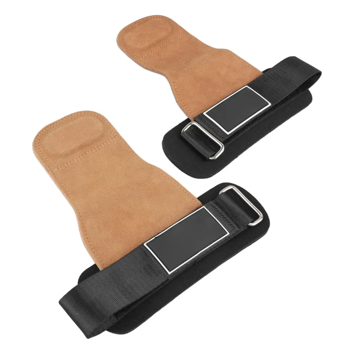 Set Correa Levantamiento Pesas Gancho Straps Gym Muñequera