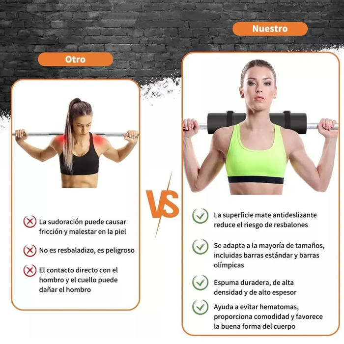 Almohadilla Barra Olimpica Y Preolimpica Gym Antideslizante