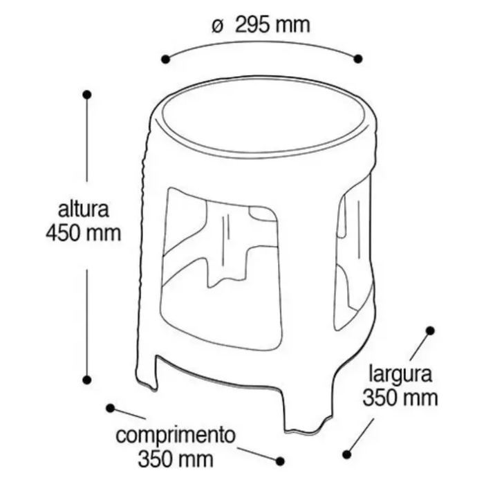 Banqueta Banco Silla Plastico De Cocina Bar Taburete Moderno