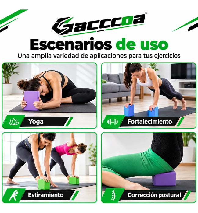Ladrillo De Yoga Bloque Goma Eva Ejercicios Fitness Pilates