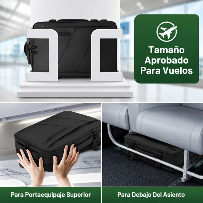 Mochila Viaje Carry On Equipaje Cabina Bolso Usb Avion Viral