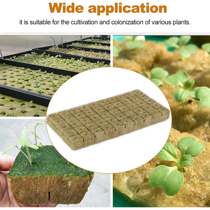 200 Bloques Cultivo Hidroponico Germinar Cubos De Hidroponia