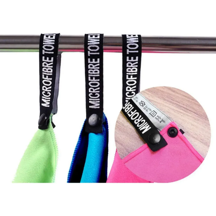 Set 3x Toallas Microfibra Secado Rapido Baño Viaje Playa Deporte