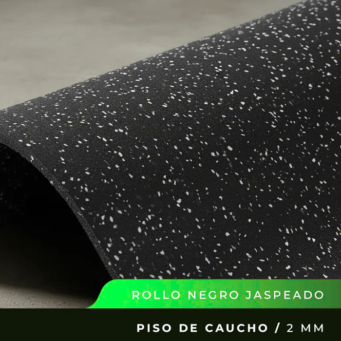 Piso Caucho Gimnasio Crossfit Tatami Goma 100x 100x2 Cm Gym