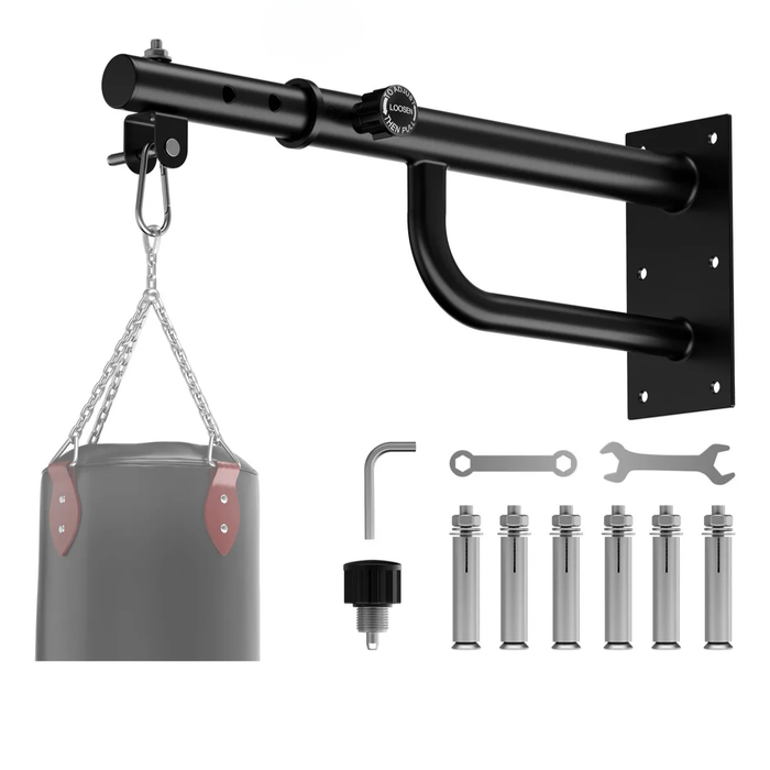 Soporte De Pared Saco De Boxeo 150kg Estirable Ejercicio