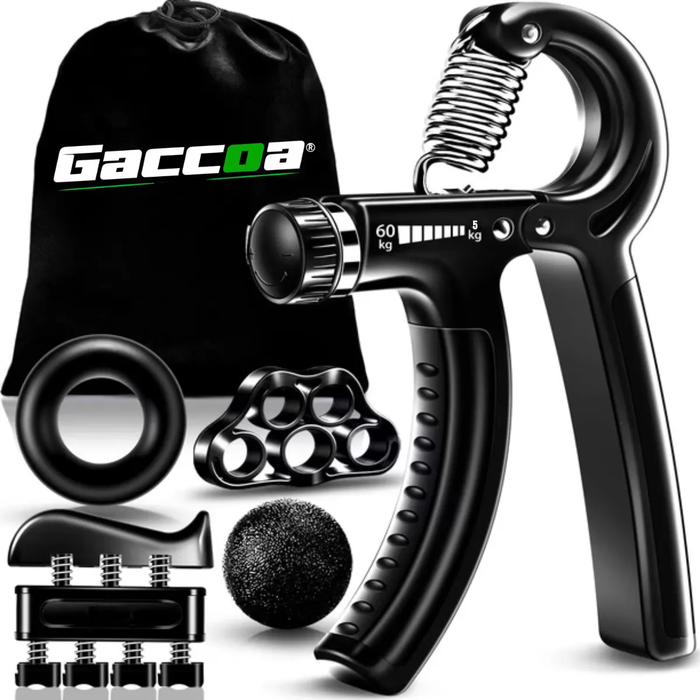 Set Hand Grip Ejercitador Manos Antebrazo Ajustable 5-60 Kg