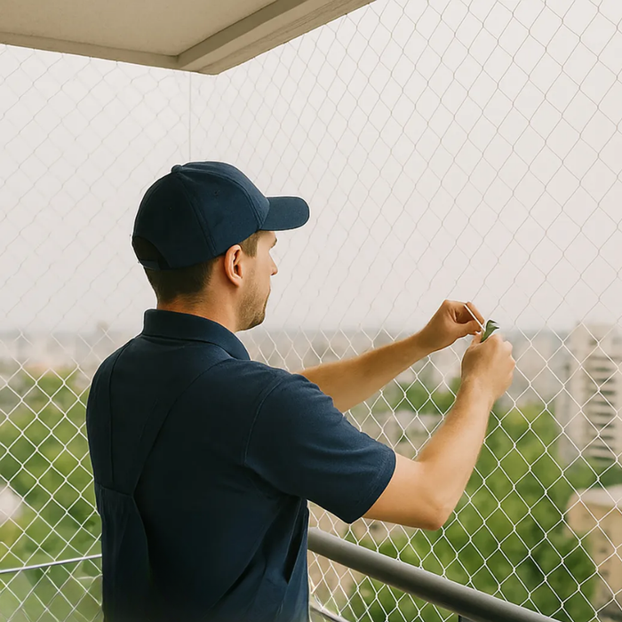 Malla para Balcón Protección Seguridad y Resistente Ventana 2x5mts