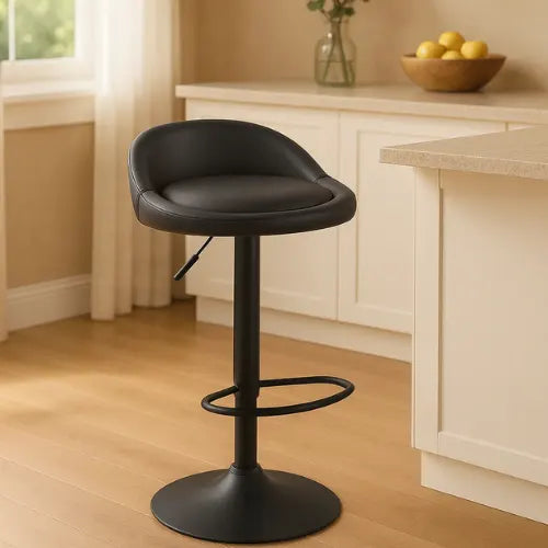 Silla Piso Bar Giratoria Altura Regulable Eco Cuero Taburete