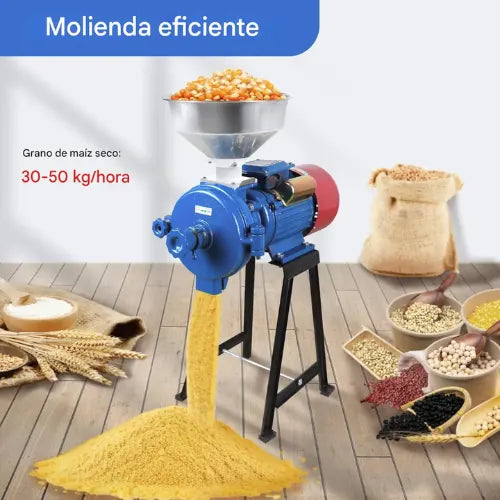 Chancadora 3hp Molino Eléctrico Choclo Chancador Maíz 2200w
