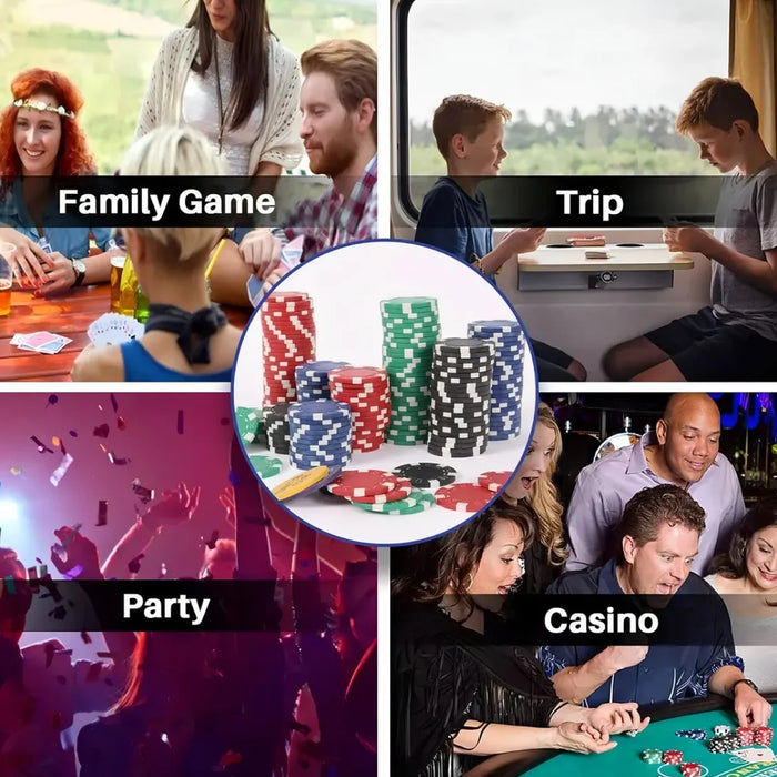 Set Poker 500 Fichas Poker Maletin Set De Poker Profesional