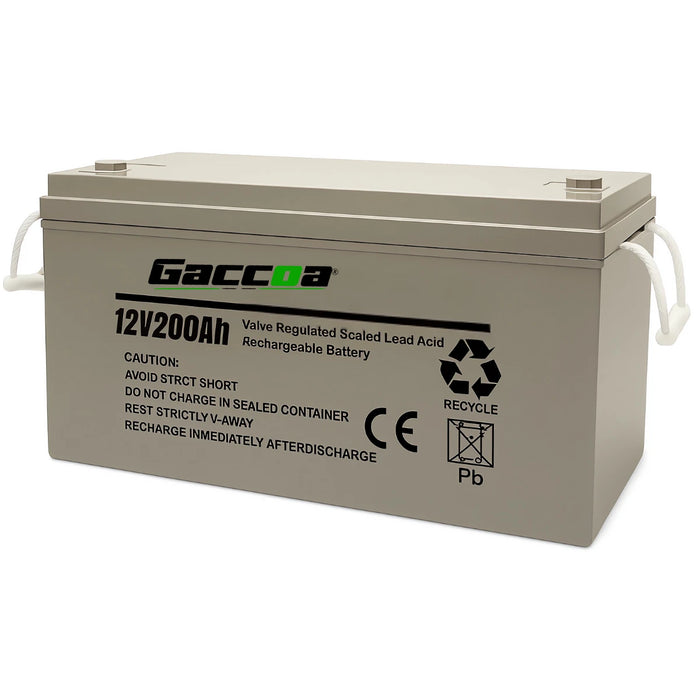 Bateria Ciclo Profundo Panel Solar Gel Carga Solar 12v 200ah