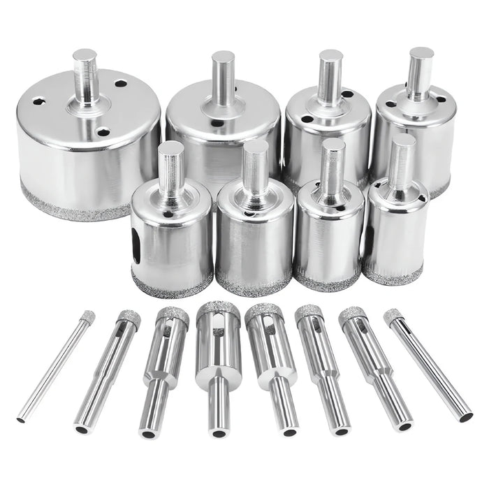 Kit Brocas 16 Broca Ceramica Broca Diamantada Marmol Vidrio