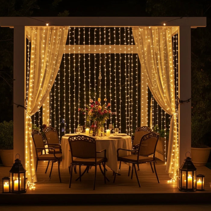 Cortina Led Cascadas Navideñas Cascada Luces Led 5x2m 800led