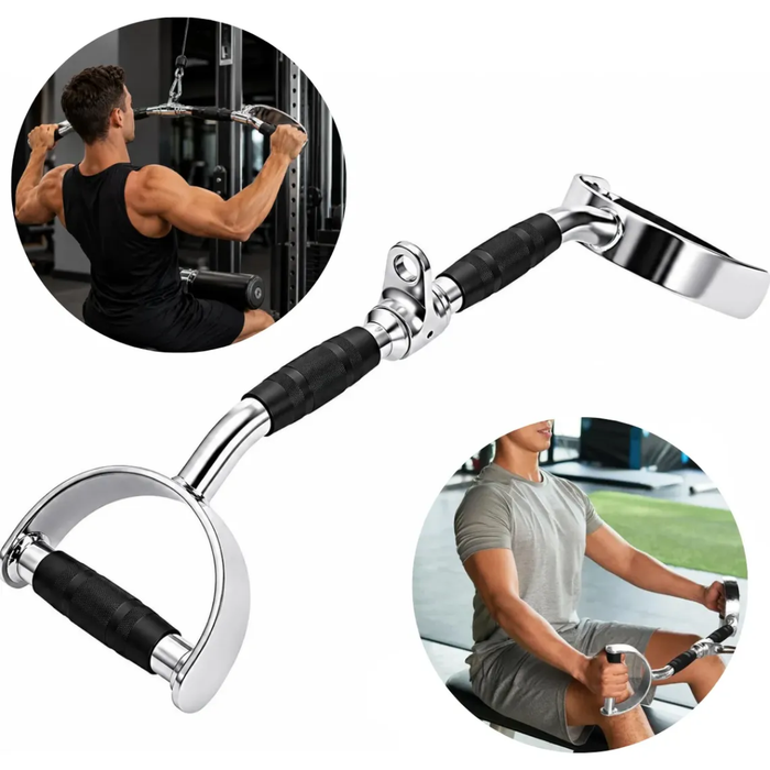 Barra Dorsal De Gimnasio Polea Agarre Cromada Fitness Tricep