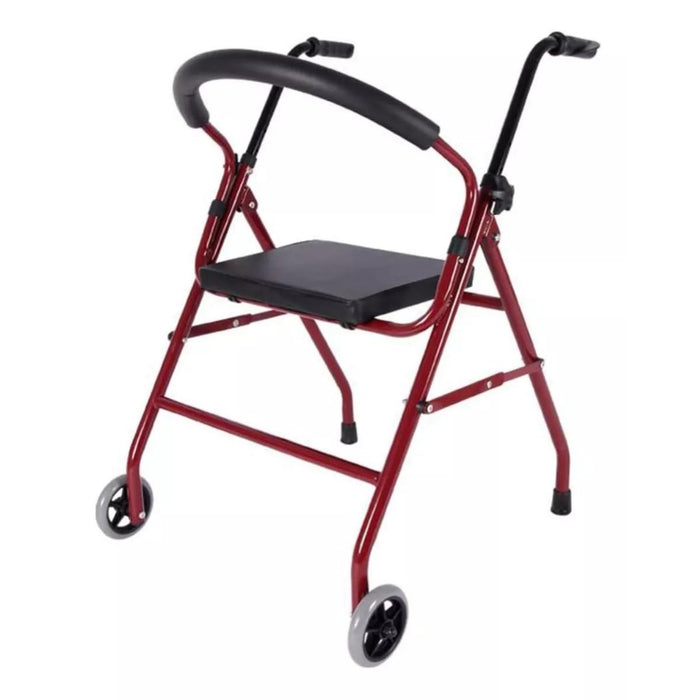 Andador Burrito Plegable Asiento 2 Ruedas Adulto Ortopedico