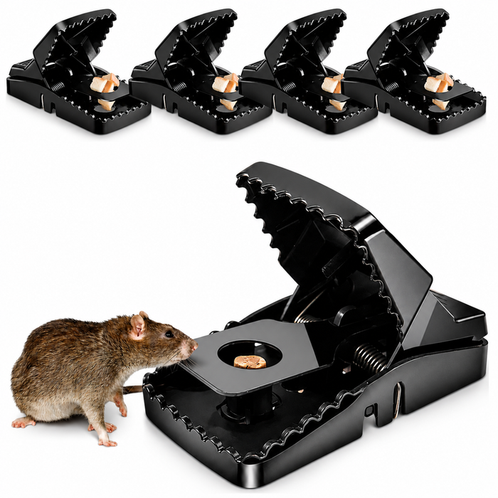 5 Trampa Mata Raton Desratizacion Repelente De Ratas Caiman