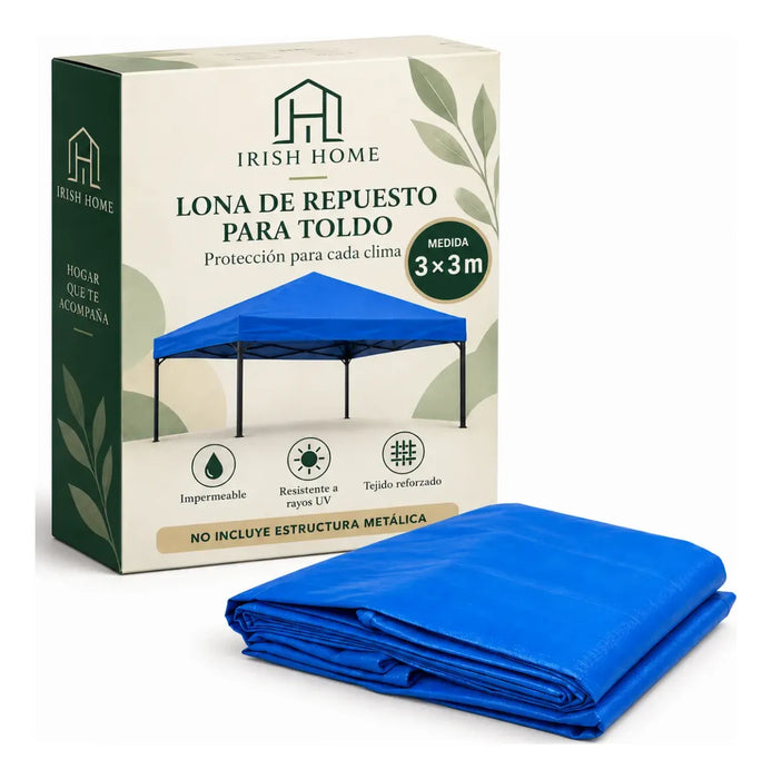 Lona Impermeable Carpa Repuesto Resistente Exterior 3x3 Mts