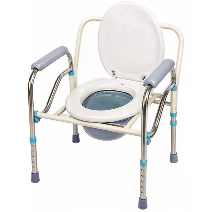 Silla Cómodo Baño Plegable 3 En 1 Aumento Ajustable Ducha/wc