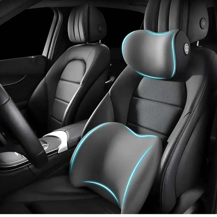 Cojin Corrector Espalda Lumbar Reposacabezas Asiento De Auto