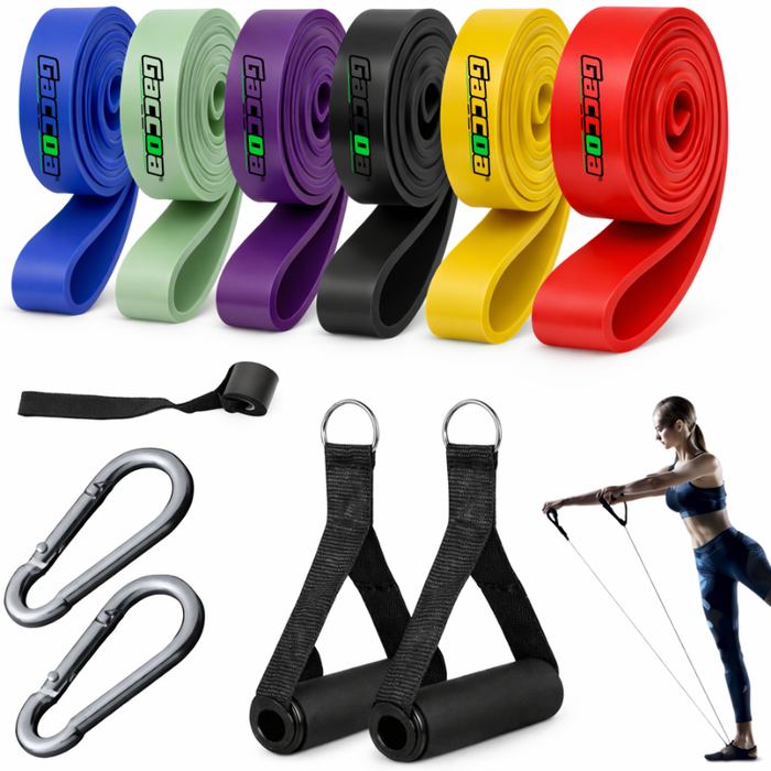 Bandas Elasticas Resistencia Fitness + Correa De Ejercicios Variado