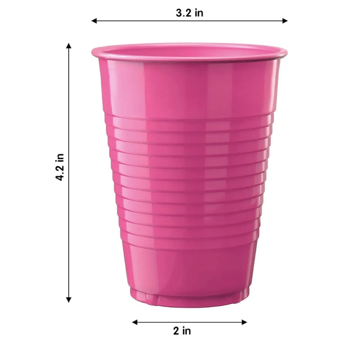 Set 50 Vaso Desechable Grande Fiestas Plasticos Vasos 400 Ml